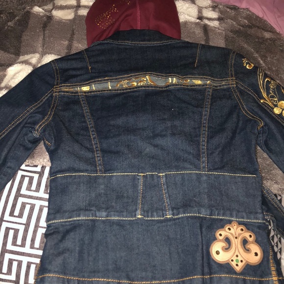 COPY - Dereon Jean jacket hoodie style really cute - Picture 3 of 4